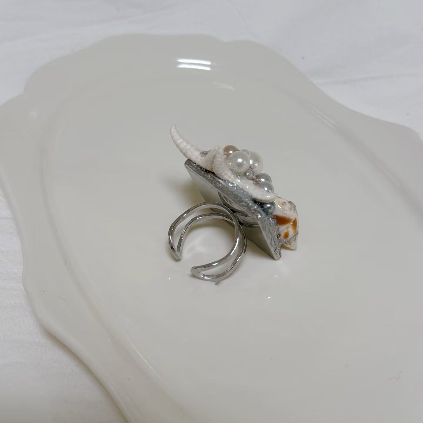 Handmade Natural Shell Ring